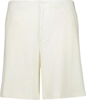 Off-white Terry Katoenen Bowling Shorts - Heren - Korte Broeken - Beige - S - Katoen - Korte Broeken