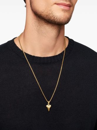 David Yurman 18kt yellow gold Shark Tooth amulet (27mm) - men - 18kt Yellow Gold - OS