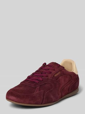 GANT Sneaker aus echtem Leder Modell Sperly in Bordeaux, Gr&ouml;&szlig;e 36