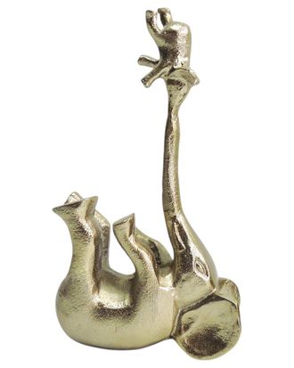 Sagebrook Home 10X6in Baby & Parent Elephants Playing