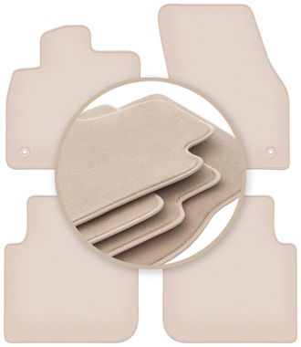 OEM Alfombrillas Premium Beige Para: Skoda Kodiaq Crossover 2016