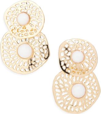 Tasha Stone Filigree Drop Earrings in Gold/Neutral at Nordstrom Rack