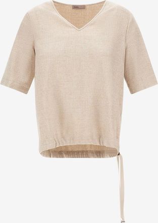 Herno Meliertes Flanell-T-Shirt Resort