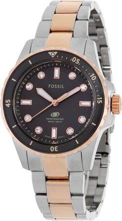 Fossil Blue Dive Quartz Grey Dial Ladies Watch ES5348