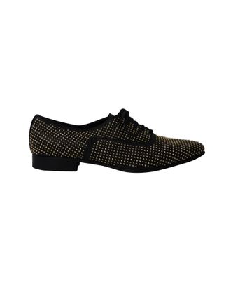 Saint Laurent Saint Laurent Geklede Oxfords met Studs in Zwart Leer
