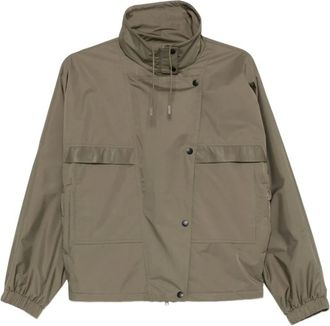 Yves Salomon Light Jackets, female, Green, Size: M Zip-up Overshirt