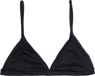 BASERANGE Top bikini a triangolo Mississippi - Nero
