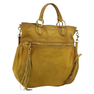 Miu Miu Pre-owned Handbags, female, Yellow, Size: ONE SIZE Pre-owned Hand Bag
