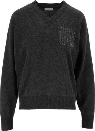 PESERICO Maglione in maglia - Knitwear - Mujer - Gris - M