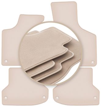 OEM Alfombrillas Beige Premium Para: Audi A3 8p Hatchback, Sportback, Cabrio 2003-2011