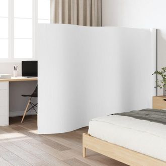 vidaXL Biombo Divisor De Bamb&uacute; Blanco 165x600 Cm Vidaxl