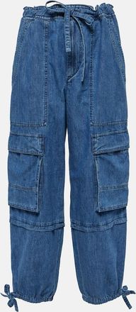 Isabel Marant Ivy mid-rise denim cargo pants