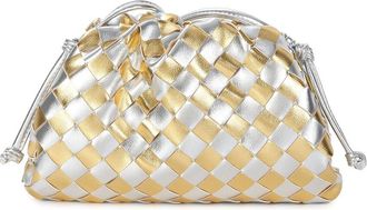 Tiffany & Fred Woven Metallic Leather Mini Crossbody