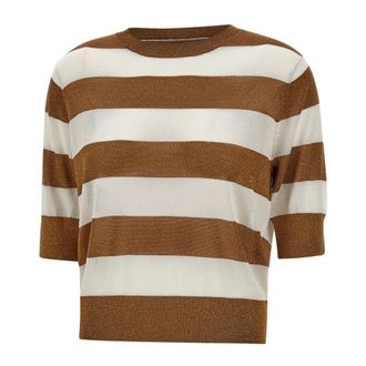 KANGRA Round-neck Knitwear, female, Multicolor, Size: S Crew Neck Sweater