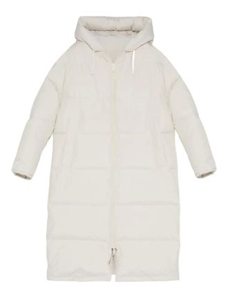 Yves Salomon hooded padded coat - Neutrals