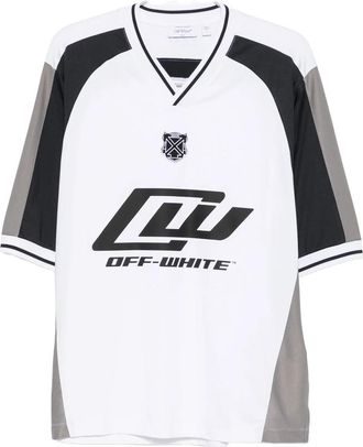 Off-white Logo-print V-neck T-shirt
