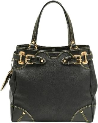 Louis Vuitton Pre-owned Handbags, female, Black, Size: ONE SIZE Pre-owned Leather Handbag