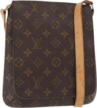 Louis Vuitton Pre-owned Musette Salsa Schoudertas - Dames - Vintage Schoudertas - Bruin - ONE Size - Leer - Vintage