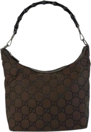 Gucci Pre-owned Shoulder Bags, female, Brown, Size: ONE SIZE Pre-owned Vintage Shoulder Bag
