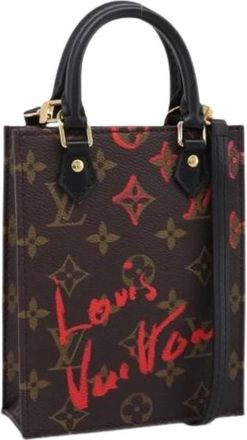 Louis Vuitton Pre-owned Mini Hand Bag - Dames - Vintage Mini Tas - Bruin - ONE Size - Vintage