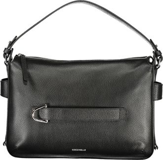 Coccinelle Gretel Ribbon Bag - Dames - Schoudertassen - Zwart - ONE Size - Katoen - Tassen
