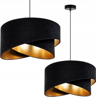 OEM L&aacute;mpara Colgante De Techo L&aacute;mpara De Techo Pantalla De Terciopelo Dorado