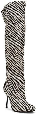 Steve Madden Alluring Over the Knee Boot in Zebra at Nordstrom Rack, Size 6.5