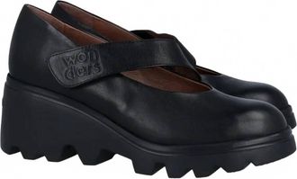 Wonders Womens Bulut Edgy Mary Janes Shoes In Black