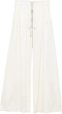 Rick Owens Geth Belas Drawstring Broeken - Heren - Wijde Broeken - Beige - L - Katoen - Broeken
