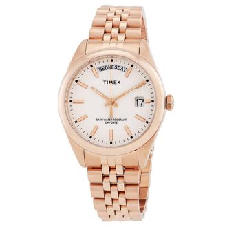 Timex Trend Quartz White Dial Ladies Watch TW2W32200