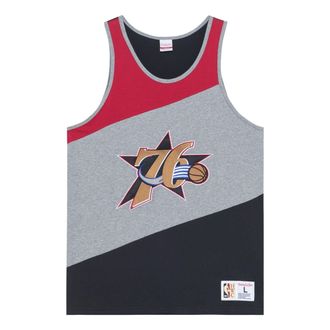 Mitchell & Ness x NBA HWC Colorblocked Cotton Tank Philadelphia 76ers TTNK5120-P76YYPPPGHBK
