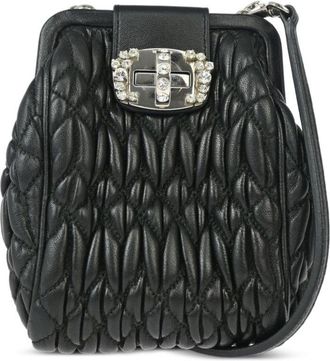 Miu Miu Borsa a spalla matelassé 2010 - Nero