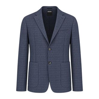 Ermenegildo Zegna Blazer - Heren - Jassen - Blauw - Maat: 2XL