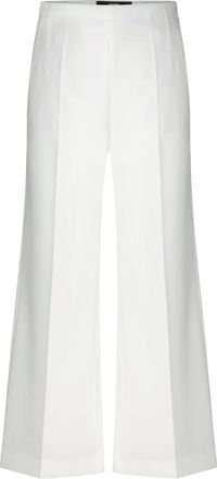 Windsor Elegante hoge taille wijde broek - Dames - Wijde Broeken - Wit - M - Broeken