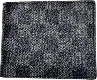 Louis Vuitton Pre-owned Wallets, male, Gray, Size: ONE SIZE Pre-owned Portefeuille Marco NM Damier Wallet