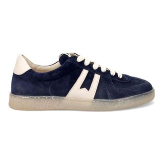 Moma Moma, Schoenen, Heren, Blauw, 44 EU, Leer, Vulcano Sneakers
