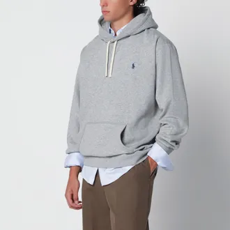 Polo Ralph Lauren Grey hoodie in brushed cotton