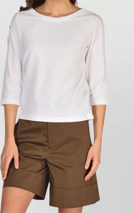 Zanone barca mens knee length pleated shorts