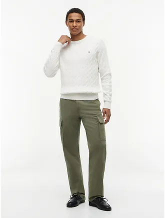 Tommy Hilfiger Mens Relaxed Straight Utility Pant - Ghost Fern - 29W x 30L