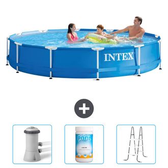 Intex Piscina Con Estructura Redonda - 366x76 Cm - 6-piezas Scb84