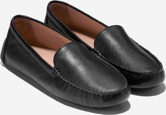 Cole Haan Emmie W31892 Driver Loafers Womens Black Leather Slip On Shoes VER433