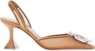 Amina Muaddi Begum Sling mesh slingback pumps Woman 37+