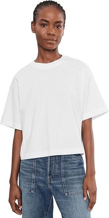 Madewell Boxy Crop T-Shirts in Cotton Jersey Womens Clothing White : XL (Womens 14-16)