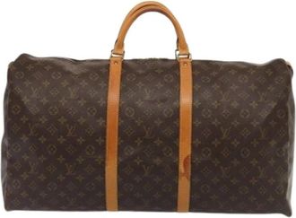 Louis Vuitton Pre-owned Keepall tas - unisex - Vintage Weekendtas - Bruin - ONE Size - Leer - Vintage