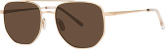 Paradigm Cruz Gold Mens Sunglasses Gold Size 54