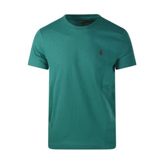 Ralph Lauren T-Shirts, male, Green, Size: XL Classic Fit Jersey Crewneck T-Shirt