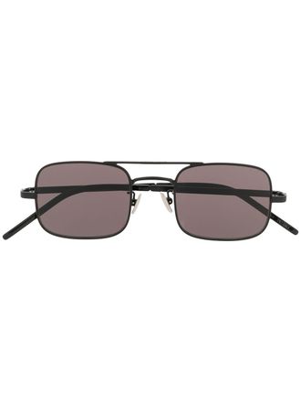 Saint Laurent Eyewear Zonnebril met vierkant montuur - Zwart