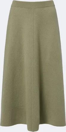 Jardin Des Orangers Virgin wool and cashmere midi skirt