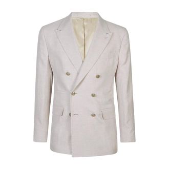 Eleventy Tick Pock Thread Jacket - male - Eleventy - Blazers - Beige - 3XL - Jackets