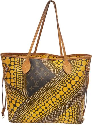 Louis Vuitton Brown Monogram Yellow Monogram Shoulder Bag Tote Bag (Pre-Owned)
